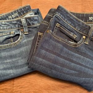 a.n.a Blue Skinny Jeans with Contrast Stitching Bundle